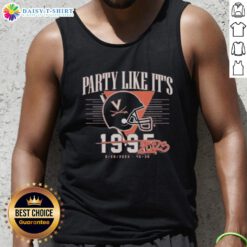 Nice Uva Football Party Like It's 2025 Tank Top featuring bold graphics for game day style and spirit.
