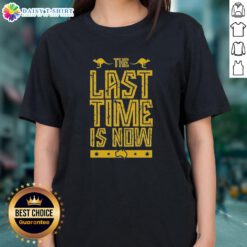 Alt Text: John Cena farewell 2025 Perth ladies tee featuring 'The Last Time Is Now' design, perfect for WWE fans.