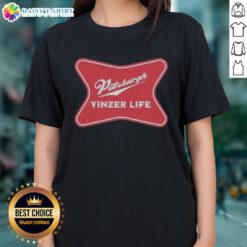 Official Pittsburgh Yinzer Life Ladies Tee featuring 'The Champagne of Cities' design, perfect for proud Pittsburgh fans.