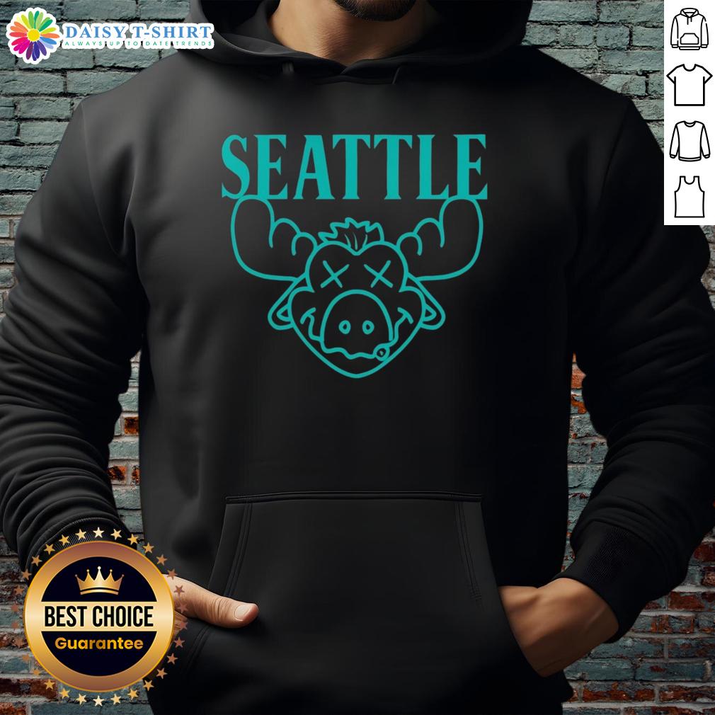 Official Seattle Moose MLB Seattle Mariners hoodie featuring team colors and logo, perfect for fans and casual wear.
