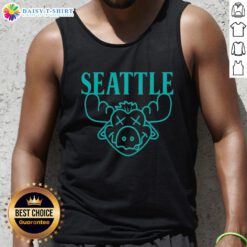 Official Seattle Moose MLB Seattle Mariners tank top featuring vibrant team colors and logo, perfect for game day.