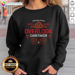 Official Shining Hotel Lodge Estd 1909 sweatshirt, honoring over a century of hospitality and caretaking since 1921.