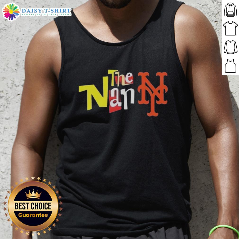 Official The Nanny New York Mets tank top featuring vibrant team colors and a stylish design, perfect for fans.