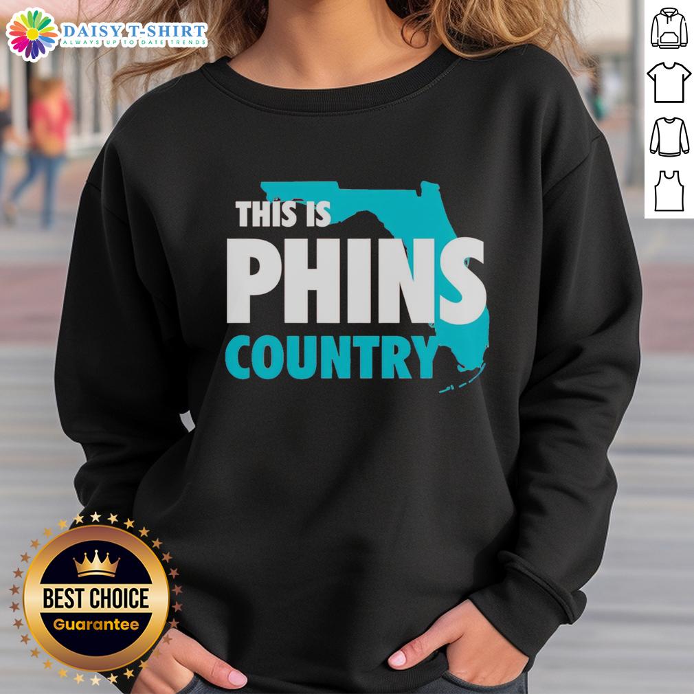 Official This Is Phins Country Sweatshirt featuring vibrant team colors and logo, perfect for fans.