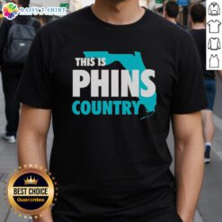 Official This Is Phins Country T-Shirt featuring vibrant team colors and logo, perfect for Miami Dolphins fans.