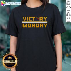 Official Victory Monday Pittsburgh Steelers Ladies Tee featuring team colors and logo, perfect for game day style.