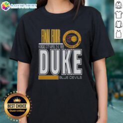 Alt Text: Original Duke University Blue Devils 1988 Kansas City ladies tee, featuring vibrant team colors and classic design.