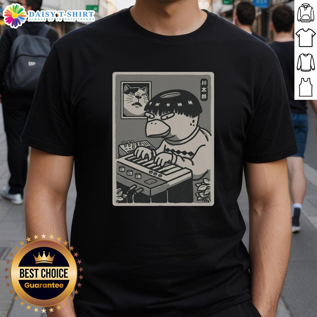 Pretty Yokai Synths Japanese Retro T-Shirt featuring vibrant yokai designs and retro synth aesthetics.