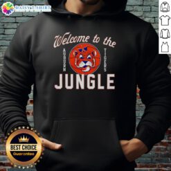 Top Auburn Tigers Welcome to the Jungle hoodie featuring bold team colors and logo, perfect for game day attire.