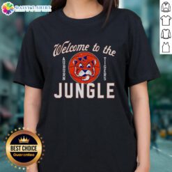Top Auburn Tigers Welcome to the Jungle ladies tee featuring vibrant team colors and logo for passionate fans.