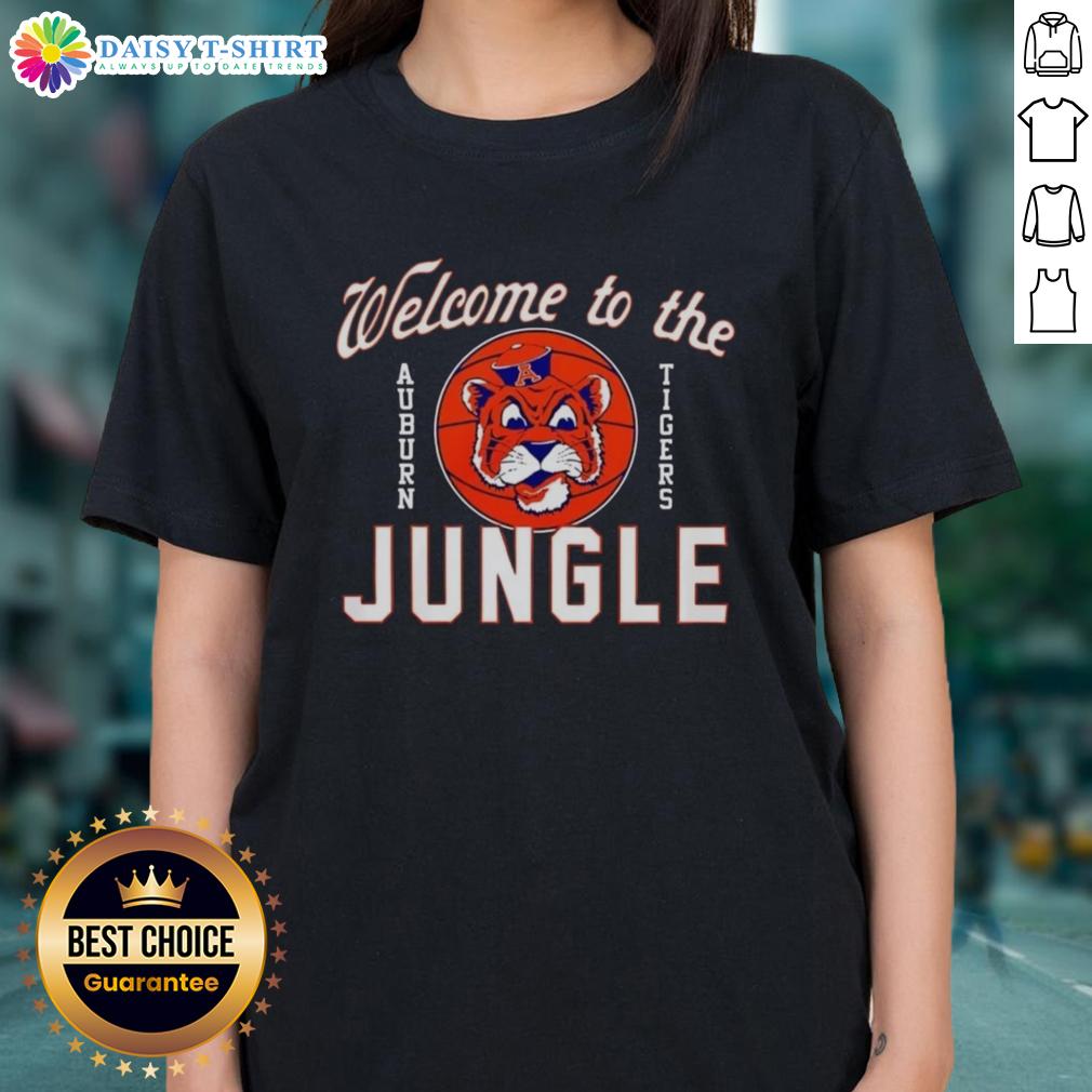 Top Auburn Tigers Welcome to the Jungle ladies tee featuring vibrant team colors and logo for passionate fans.