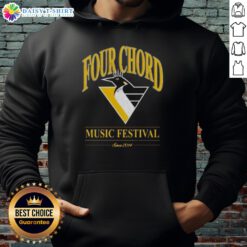 Top Four Chord Music Festival hoodie featuring Pittsburgh Penguins NHL design, perfect for hockey fans and music lovers.