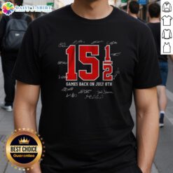 Top Games July 8th Cleveland Baseball Signature T-Shirt featuring team logo and vibrant design for fans.