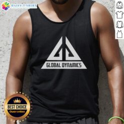 Top Global Dynamics tank top featuring a modern design and vibrant colors, perfect for casual summer wear.