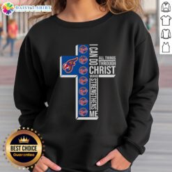 Top Indiana Fever Cross 'I Can Do All Things Through Christ Who Strengthens Me' Sweatshirt for fans and athletes.