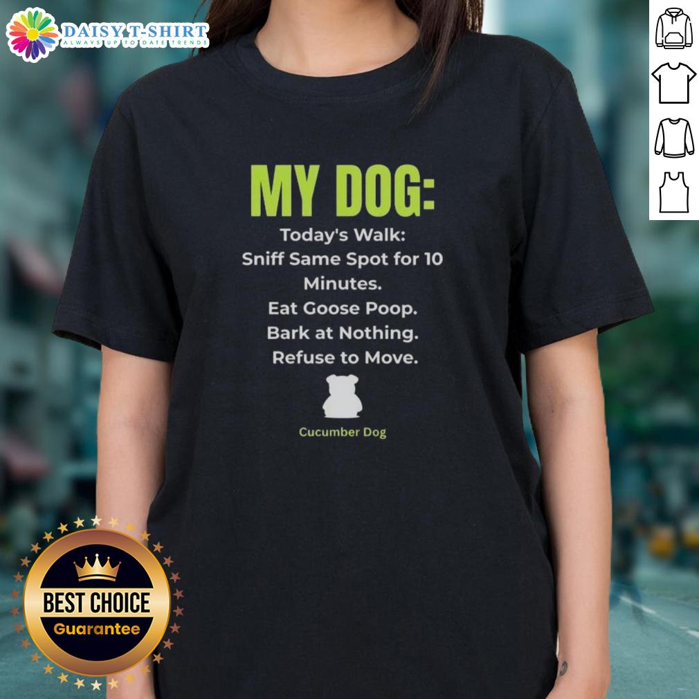 Top My Dog Schedule Ladies Tee featuring a playful dog graphic, perfect for pet lovers and casual wear enthusiasts.