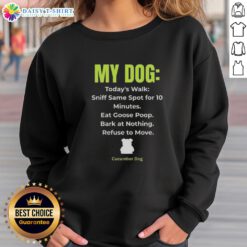 Cozy Top My Dog Schedule sweatshirt featuring a playful dog graphic, perfect for dog lovers and casual wear.