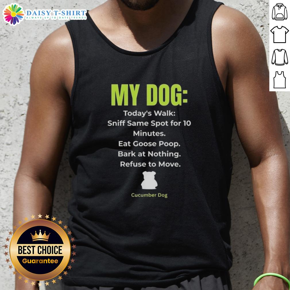 Top My Dog Schedule Tank Top featuring a fun dog-themed design for pet lovers, perfect for casual wear.