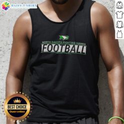 Top North Dakota Fighting Hawks football logo tank top featuring vibrant colors and team branding for sports enthusiasts.