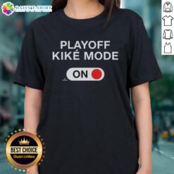 Kike Hernandez ladies tee featuring 'Top Playoff Kike Mode On' design, perfect for baseball fans and playoff season.