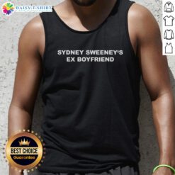 Stylish tank top featuring Sydney Sweeney's ex-boyfriend graphic, perfect for fans and fashion enthusiasts.