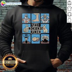Top The Nonsense Bunch Monty Python and The Holy Grail X The Brady Bunch hoodie featuring colorful, humorous designs.