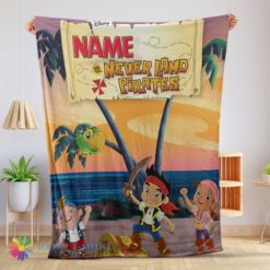 Awesome Cute Hot Jake And The Never Land Pirates Blanket Fleece Customized Blanket