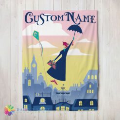 Awesome Cute Hot Mary Poppins Returns Holiday Blanket Fleece Customized Blanket