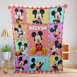 Awesome Cute Hot Mickey Mouse Collage Blanket Fleece Customized Blanket