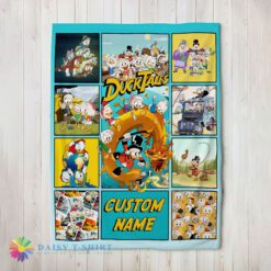 Good Cute Pretty Disney Ducktales Cartoon Collage Blanket Fleece Customized Blanket
