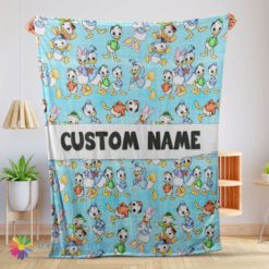 Official Cute Hot Disney Donald Duck Daisy Huey Dewey Louie Blanket Fleece Customized Blanket