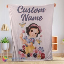 Perfect Cute Disney Snow White Princess Blanket Fleece Customized Blanket