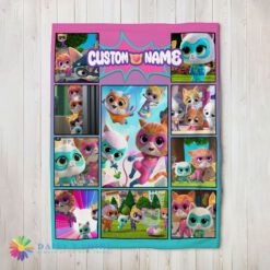 Perfect Cute Disney SuperKitties Paw Power Squad Collage Blanket Fleece Customized Blanket