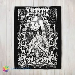 Perfect Cute Disney The Nightmare Before Christmas Sally Scream Queen Blanket Fleece Customized Blanket