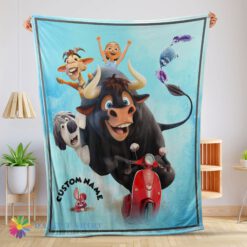 Perfect Cute Ferdinand’s Wild Ride A Fun-Filled Adventure Blanket Fleece Customized Blanket