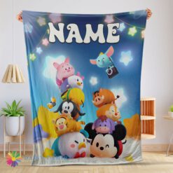 Perfect Disney Cartoon Mickey And Friends Cute Blanket Fleece Customized Blanket