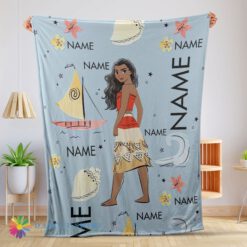 Perfect Disney Cartoon Moana Maui Blanket Fleece Customized Blanket