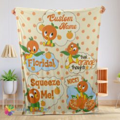 Perfect Disney Cartoon Orange Bird Cute Blanket Fleece Customized Blanket