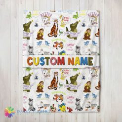 Premium Cute Good Disney Animal Characters Collage Blanket Fleece Customized Blanket