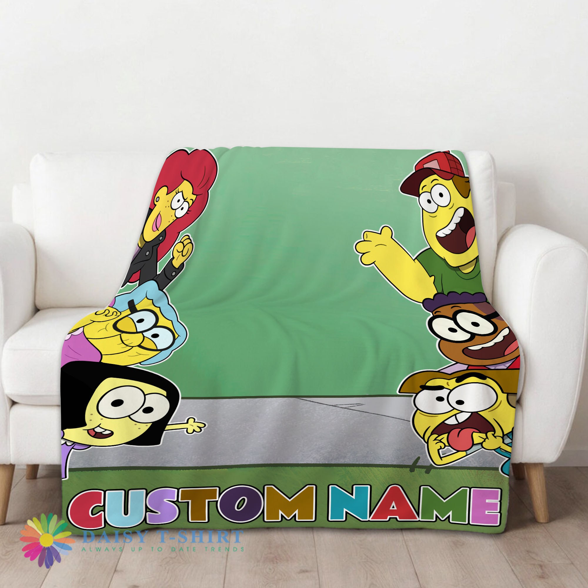 Premium Hot Disney Big City Greens Peeking Family Blanket Fleece Customized Blanket-mk-01 (1)