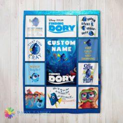 Pretty Hot Cute Disney Finding Dory What Would Dory Do Collage Blanket Fleece Customized Blanket