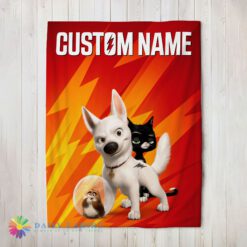 Pretty Official Disney Bolt And Friends Blanket Fleece Customized Blanket