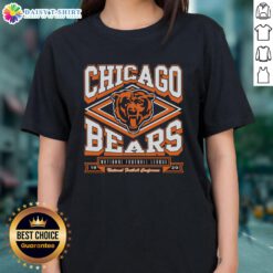 Awesome Chicago Bears Heater Ladies Tee featuring team logo and stylish design for female fans.