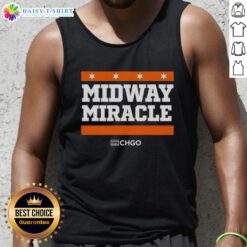 Awesome Chicago Bears Midway Miracle tank top featuring bold team colors and graphics for fans and sports enthusiasts.