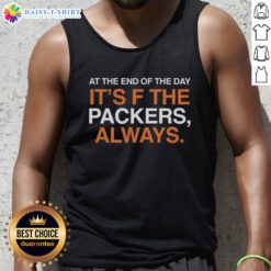 DJ Moore in a Chicago Bears tank top, showcasing team spirit with a bold 'F the Packers' statement at sunset.