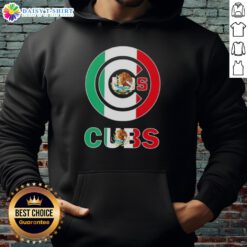 Awesome Chicago Cubs baseball hoodie featuring the Mexican flag design, perfect for fans and stylish game day wear.