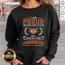 Texas Longhorns fan sweatshirt celebrating pride in football and team spirit, perfect for game day.
