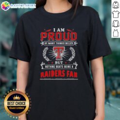 Alt Text: Texas Tech Red Raiders fan ladies tee showcasing pride in being part of the Texas Tech community and sports culture.