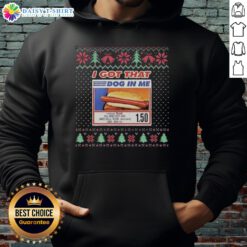 Awesome I Got That Dog In Me All Beef Hot Dog and 20oz Soda Christmas Ugly Hoodie with festive design and vibrant colors.