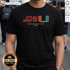 Alt Text: Miami Hurricanes CFP College Football Playoff 2025-26 T-shirt showcasing team spirit and vibrant design.